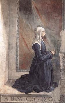 Domenico Ghirlandaio : Portrait of the Donor Nera Corsi Sassetti